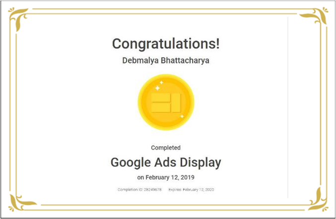 Google Ads Display Certification