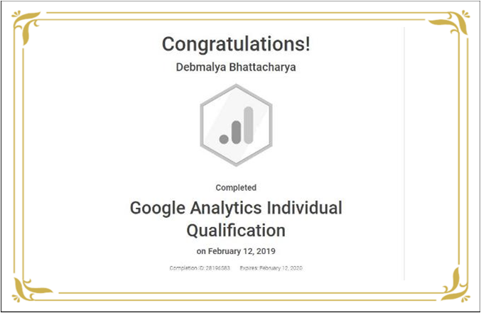 Google Analytics Certification